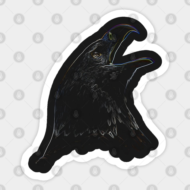 Eagle, American Patriotic Eagle, colored Sticker by hottehue